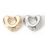 Picture of Brass Valentine's Day Charms Real Gold Plated Heart 13.5mm x 12mm