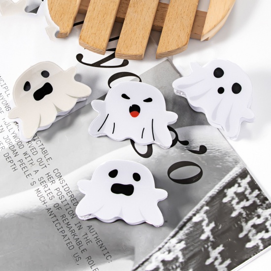 Immagine di PVC Carino Fermaglio per Capelli Multicolore Halloween Fantasma Smorfia 1 Pz