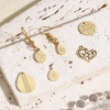 Picture of 316L Stainless Steel Geometric Charms 18K Real Gold Plated Drop Flower