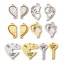 Immagine di 1 Pz Placcatura Sottovuoto 304 Acciaio Inossidabile San Valentino Pendenti Charms Connettori Smalto