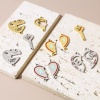 Bild von 1 Stück Vakuumbeschichtung 304 Edelstahl Valentinstag Steckverbinder Charms Anhänger Emaille