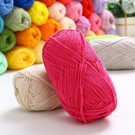 Picture of Cotton & Acrylic Blend Fabric Super Soft 40g Knitting Yarn Multicolor