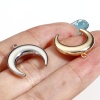 Picture of Brass Galaxy Charms Real Gold Plated Crescent Moon Double Horn 18mm x 18mm