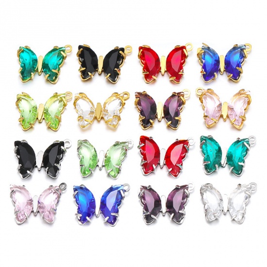 Picture of 304 Stainless Steel Charms Butterfly Animal 12.5mm x 10mm
