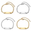 Image de BraceletsÉtiquettes d'Estampage Vierges en 304 Acier Inoxydable Pour Enfants 15.5cm long, 1 Pièce
