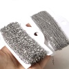 Bild von 304 Edelstahl Schmuckkette Kette Für handgefertigte Schmuckherstellung Silberfarbe 1 Rolle (ca. 5 M/Rolle)