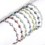 Immagine di 304 Acciaio Inossidabile Religione Catena a Maglia Fatta a Mano Braccialetti Tono Argento Rombo Malocchio Con Aragosta Fermagli Fibbia e Catena di Estensione 16.5cm Lunghezza, 1 Pz