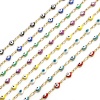 Picture of 304 Stainless Steel Religious Handmade Link Chain Bracelets Gold Plated Rhombus Evil Eye With Lobster Claw Clasp And Extender Chain 16.5cm(6 4/8") long