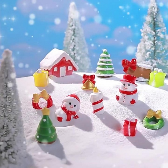 Picture of Resin Cute Micro Landscape Miniature Home Decoration Multicolor Christmas