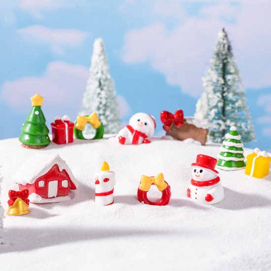 Immagine di Resina Carino Decorazione in Miniatura Micro Paesaggio Multicolore Natale 1 Pz