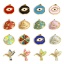 Immagine di 304 Acciaio Inossidabile Elegante Charms Colibrì Oro Placcato Multicolore Conchiglia Smalto Trasparente Strass 1 Pz