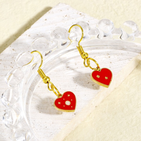 Picture of 316 Stainless Steel Valentine's Day Charms Enamel
