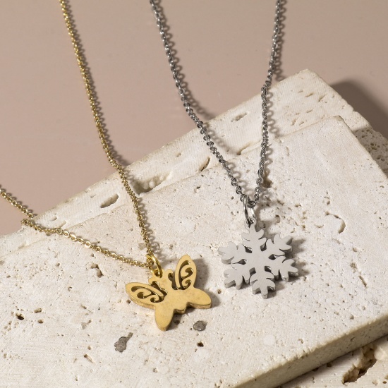 Imagen de 304 Acero Inoxidable Colgantes Charms Hueco 5 Unidades