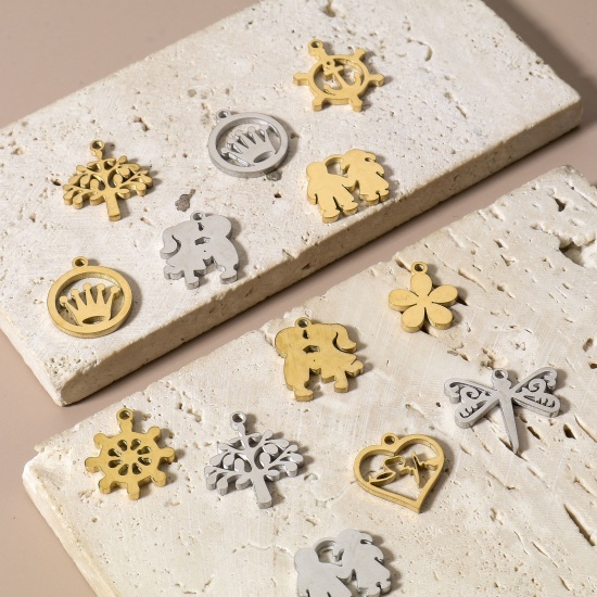 Bild von 304 Edelstahl Charms 5 Stück