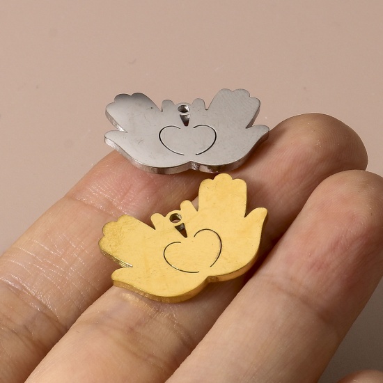 Bild von 304 Edelstahl Charms 5 Stück