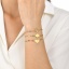 Immagine di Ecologico Semplice & Casual Semplice Placcato Oro 18K 304 Acciaio Inossidabile Cavo Catena Palmo Albero di Vita Braccialetti Per Donne Festa 1 Pz