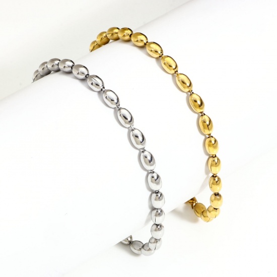 Picture of 304 Stainless Steel Ball Chain Bracelets 17cm(6 6/8") long