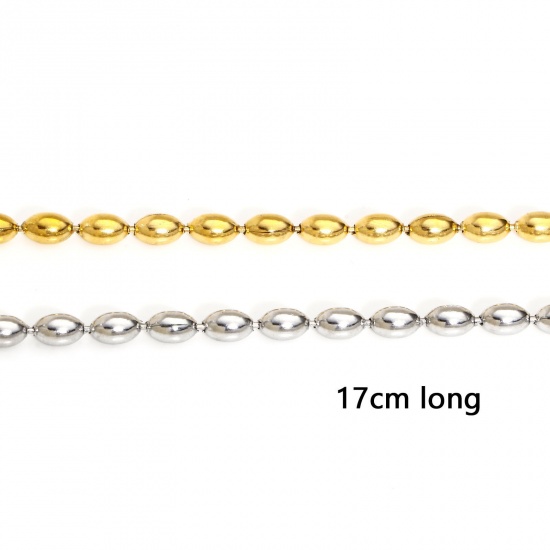 Picture of 304 Stainless Steel Ball Chain Bracelets 17cm(6 6/8") long