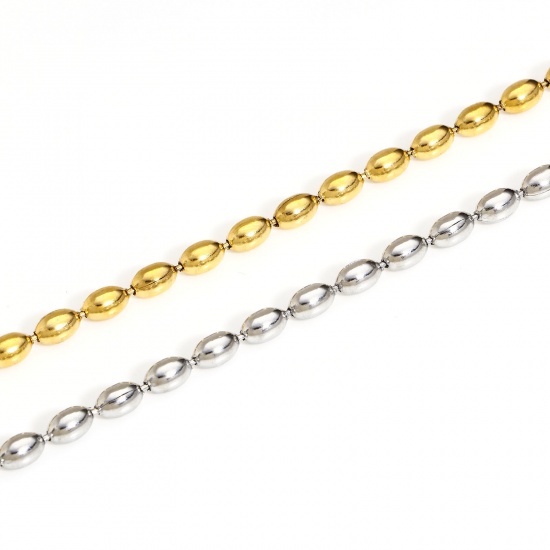 Picture of 304 Stainless Steel Ball Chain Bracelets 17cm(6 6/8") long