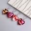 Imagen de 304 Stainless Steel & Lampwork Glass Y2K Pendant Necklace Multicolor Heart Wave