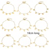 Picture of 304 Stainless Steel Link Cable Chain Bracelets Gold Plated With Lobster Claw Clasp And Extender Chain 18cm(7 1/8") long