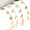Picture of 304 Stainless Steel Link Cable Chain Bracelets Gold Plated With Lobster Claw Clasp And Extender Chain 18cm(7 1/8") long