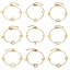 Immagine di 1 Pz 304 Acciaio Inossidabile & Conchiglia Cavo Catena Braccialetti Oro Placcato 16cm Lunghezza