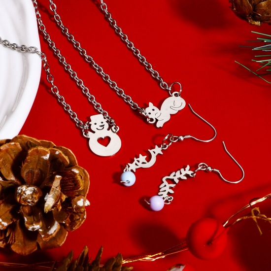 Immagine di 5 Pz 304 Acciaio Inossidabile Pendenti Charms Connettori Tono Argento