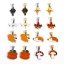 Picture of Vacuum Plating 304 Stainless Steel Charm Pendant Animal Insect Enamel