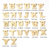 Bild von 5 Stück 304 Edelstahl Steckverbinder Charms Anhänger Buchstabe Vergoldet Message " A-Z "