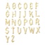Picture of 304 Stainless Steel Connectors Charms Pendants Gold Plated Capital Alphabet/ Letter Message " A-Z "