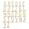 Bild von 5 Stück 304 Edelstahl Steckverbinder Charms Anhänger Buchstabe Vergoldet Message " A-Z "