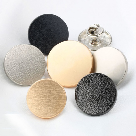 Picture of Alloy Metal Detachable Snap Button Brooch Pin Multicolor