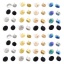 Immagine di 8 Pz 304 Acciaio Inossidabile Orecchino a Bottone per Orecchio con Accessori per Connettori ad Anello Ovale 20mm x 16mm, Posta/Filo Dimensione: (21 misura)