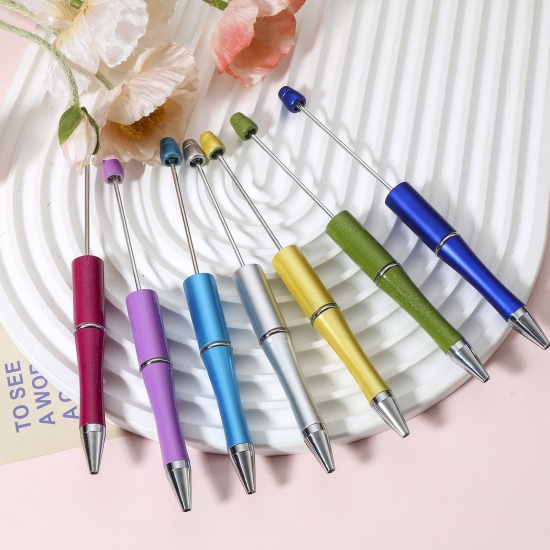 Immagine di 5 Pz Plastica Penna a Sfera Multicolore Possibile Aprire 14.8cm