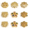 Picture of Brass Beads Caps 18K Real Gold Plated