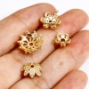 Picture of Brass Beads Caps 18K Real Gold Plated