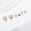 Изображение 3 ШТ Латунь Шкентеля Перлы Разъем Бейл Pin Кубок Cap настоящее золото с покрытием