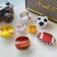 Picture of Acrylic Sport Hair Claw Clips Clamps Multicolor Basketball Tennis