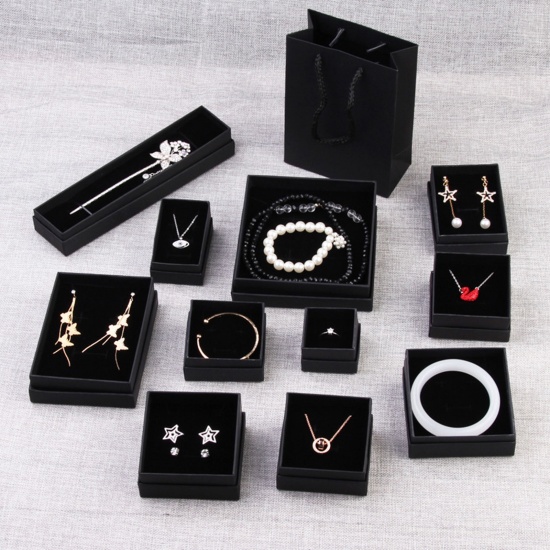 Picture of Paper Jewelry Gift Jewelry Box Black