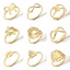 Picture of 304 Stainless Steel Unadjustable Rings Gold Plated