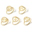Picture of 304 Stainless Steel Unadjustable Rings Gold Plated Constellation