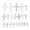 Picture of 304 Stainless Steel Religious Charms Silver Tone Cross