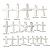 Picture of 304 Stainless Steel Religious Charms Silver Tone Cross