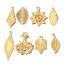 Imagen de 10 Unidades 304 Acero Inoxidable Filigrana Estampación Colgantes Charms Chapado en Oro