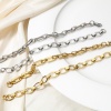 Bild von 1 Strang 304 Edelstahl Gliederkette Kette Armband Mit Karabiner Verschluss 19cm lang