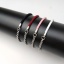Image de 1 Pièce Bracelets Tressés Chaîne Maille Forçat en 304 Acier Inoxydable Argent Mat 17cm long