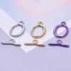 Picture of 2 PCs Vacuum Plating 304 Stainless Steel Toggle Clasps