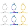 Picture of 2 PCs Vacuum Plating 304 Stainless Steel Toggle Clasps