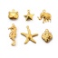 Picture of 304 Stainless Steel Simple Charms Multicolor Star Fish Seahorse